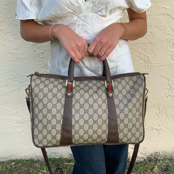 (34) GUCCI 80s Carryall - Picture 1 of 12